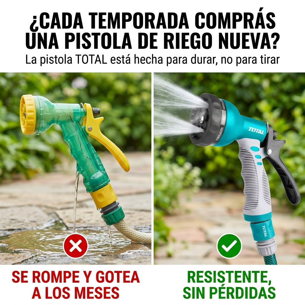 Pistola De Riego Ajustable 8 Posiciones