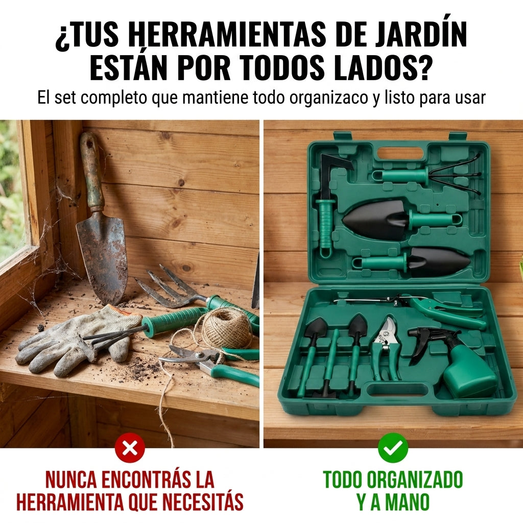 Kit De Jardineria 12 Herramientas