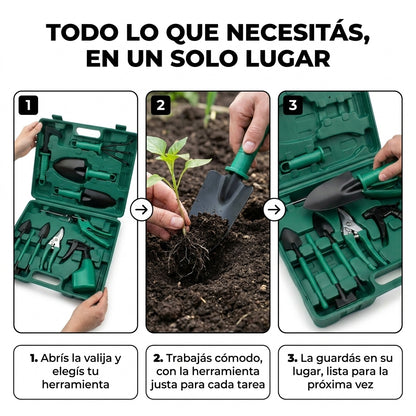 Kit De Jardineria 12 Herramientas