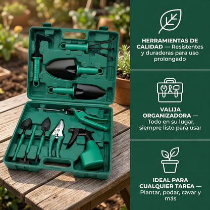 Kit De Jardineria 12 Herramientas