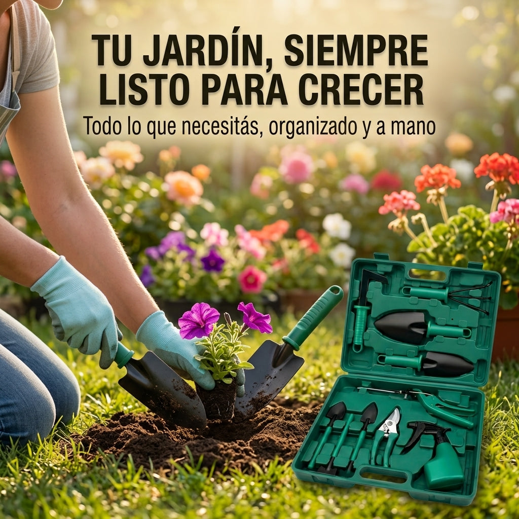 Kit De Jardineria 12 Herramientas
